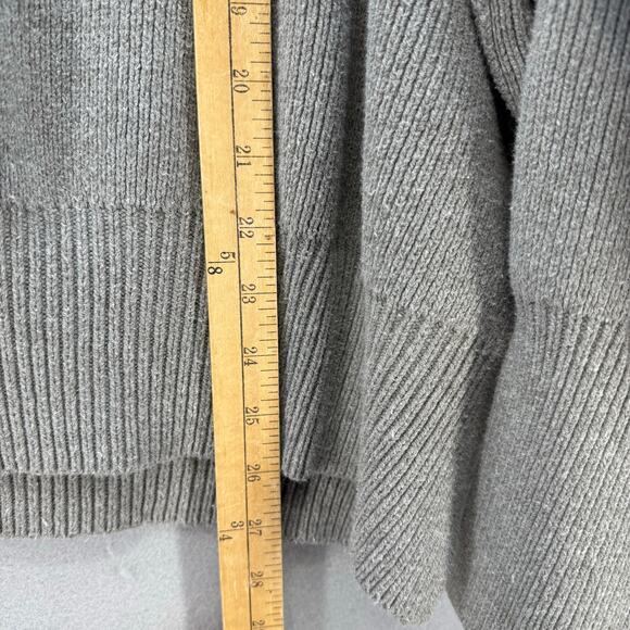 Free People Sweater Women's M Grey Easy Street Oversized Tunic Winter Cozy - Picture 10 of 10